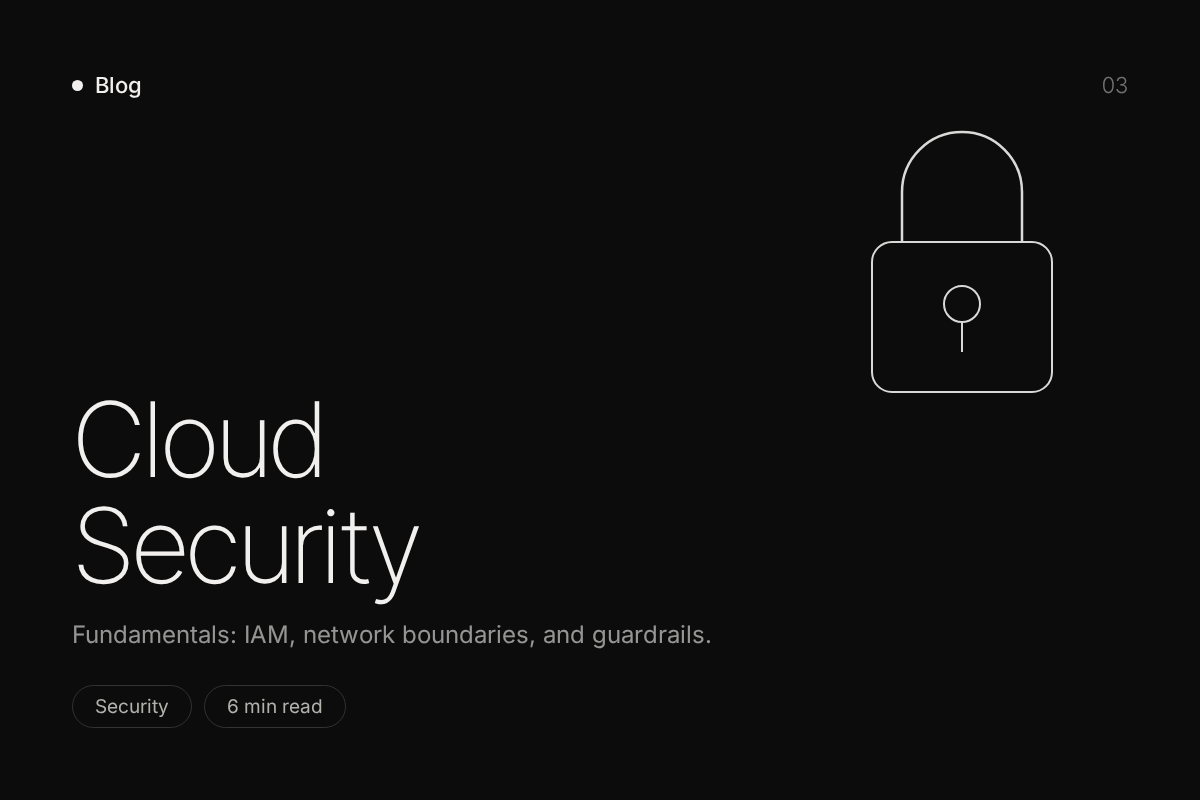 Cloud security fundamentals